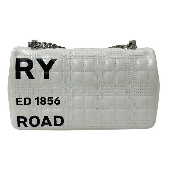 BURBERRY White Leather Shoulder Bag - Picture 3 of 11